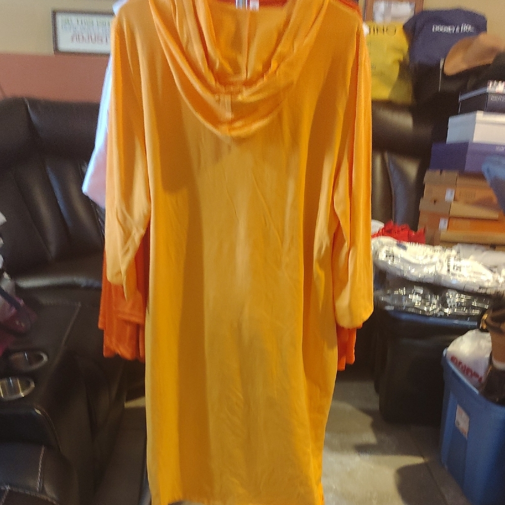 Orange Bears Graphic Hoodie Dress - Picture 5 of 5